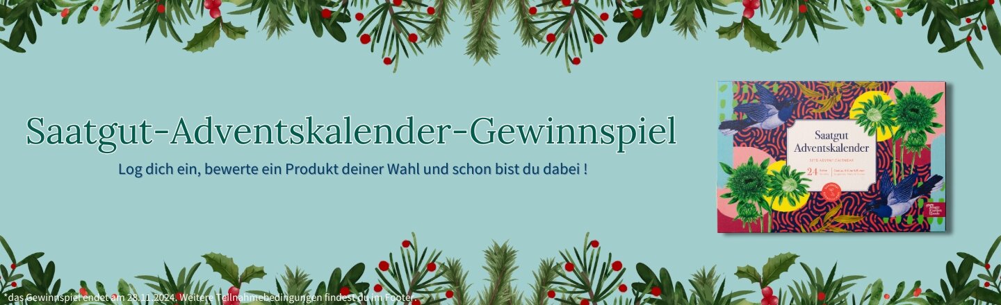 Saatgut-Adventskalender-Gewinnspiel